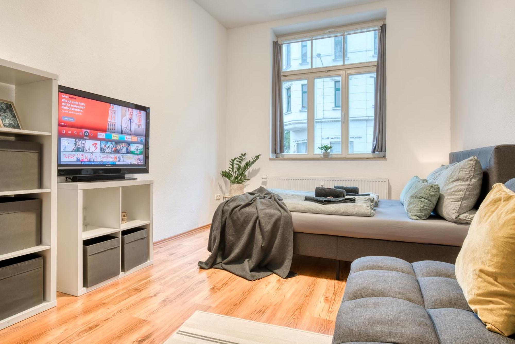 Апартаменты Homy I Altbaucharme Netflix Und Wlan Лейпциг Экстерьер фото